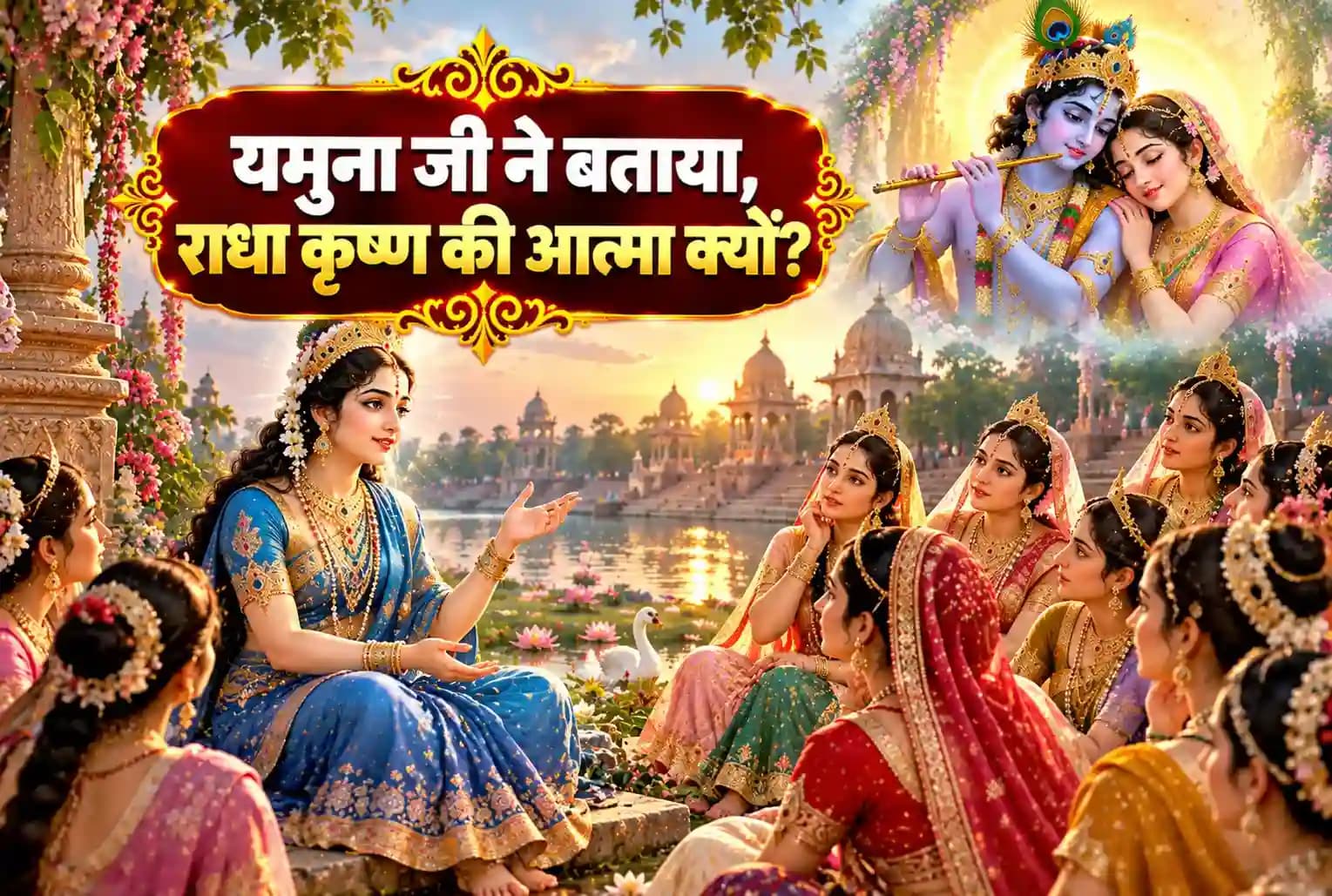 7 - श्रीकृष्ण की सोलह हजार रानियों को जब यमुना जी ने दिया आत्मज्ञान : 'राधा कृष्ण की आत्मा' 