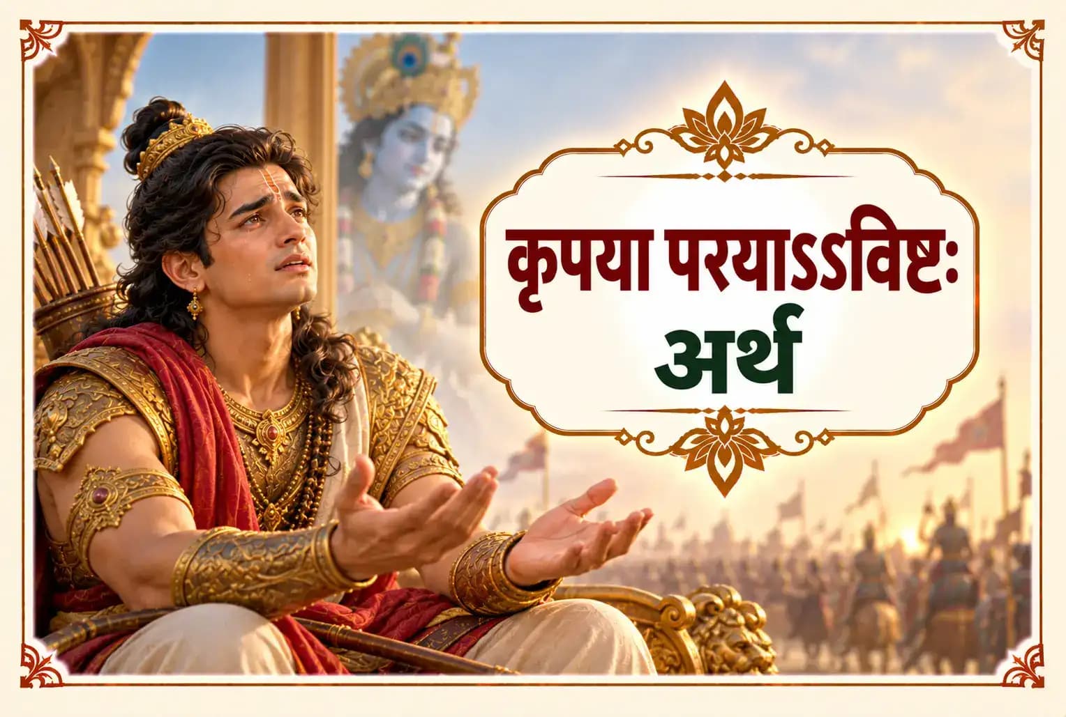 श्रीमद्भगवद्गीता, अध्याय 1, श्लोक 28 : अर्जुन का करुणा और शोक से भर जाना