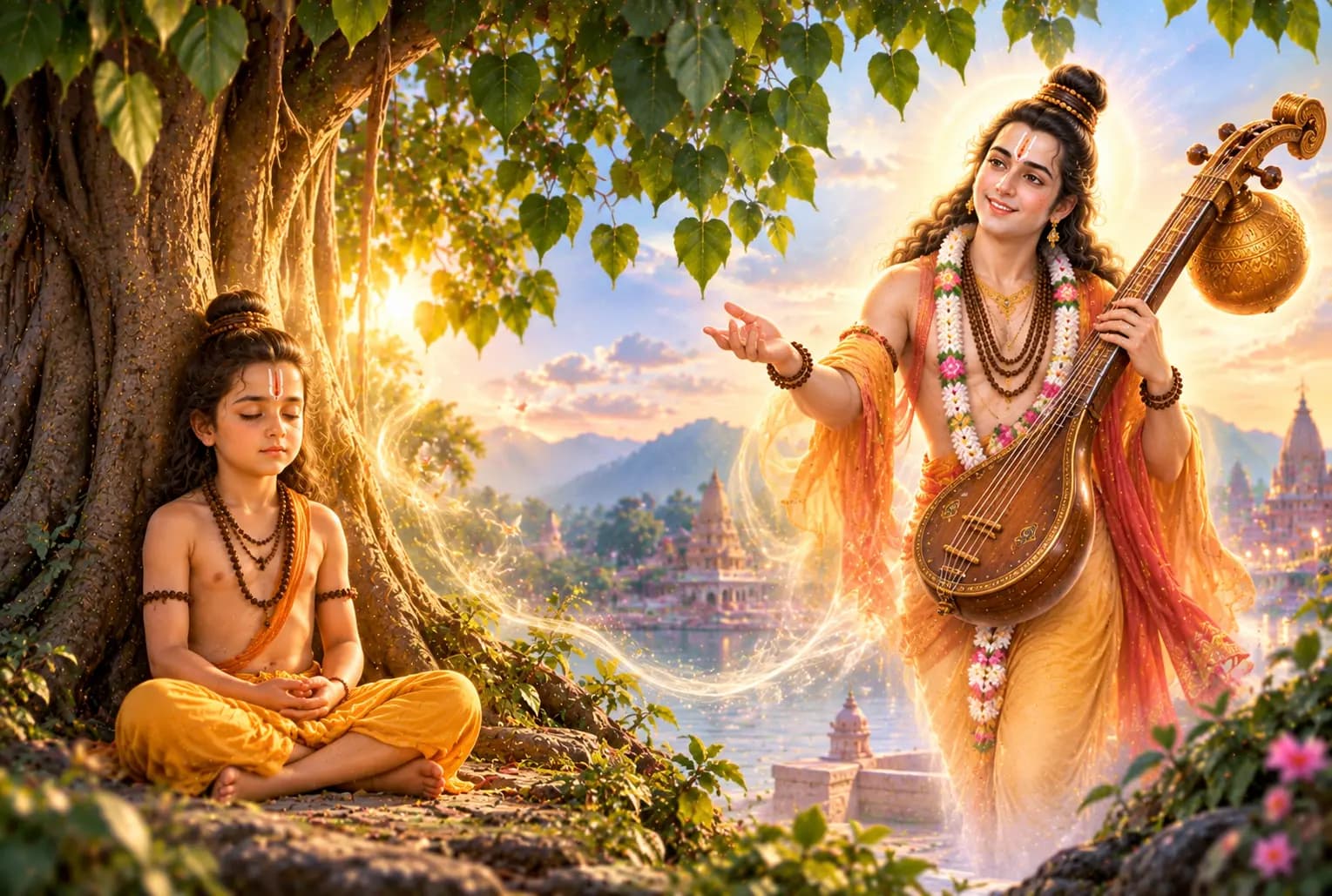 भागवत पुराण, प्रथम स्कंध (5) - नारद जी के पिछले जन्म का अद्भुत रहस्य : दासीपुत्र से देवर्षि बनने तक की दिव्य कथा