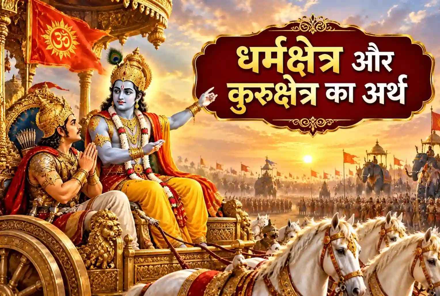 धर्मक्षेत्र और कुरुक्षेत्र का क्या अर्थ है? जीवन के संघर्ष से जुड़ा है गीता का संदेश