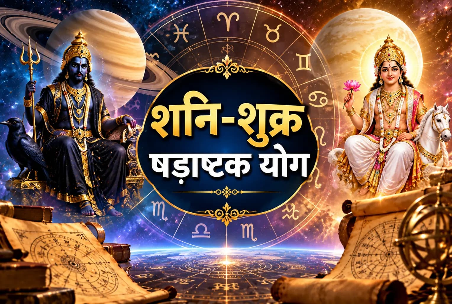 शनि-शुक्र का षडाष्टक योग : इन 5 राशियों के खुलेंगे भाग्य के दरवाजे