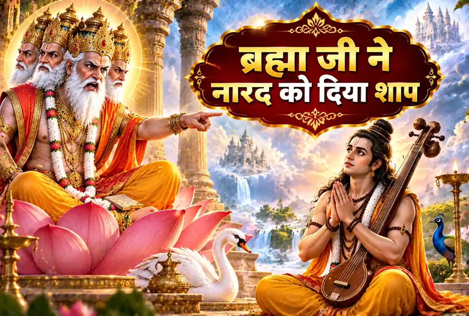नारद जी का प्राकट्य कैसे हुआ ? ब्रह्मा ने नारद जी को क्या शाप दिया था ? जानिए 