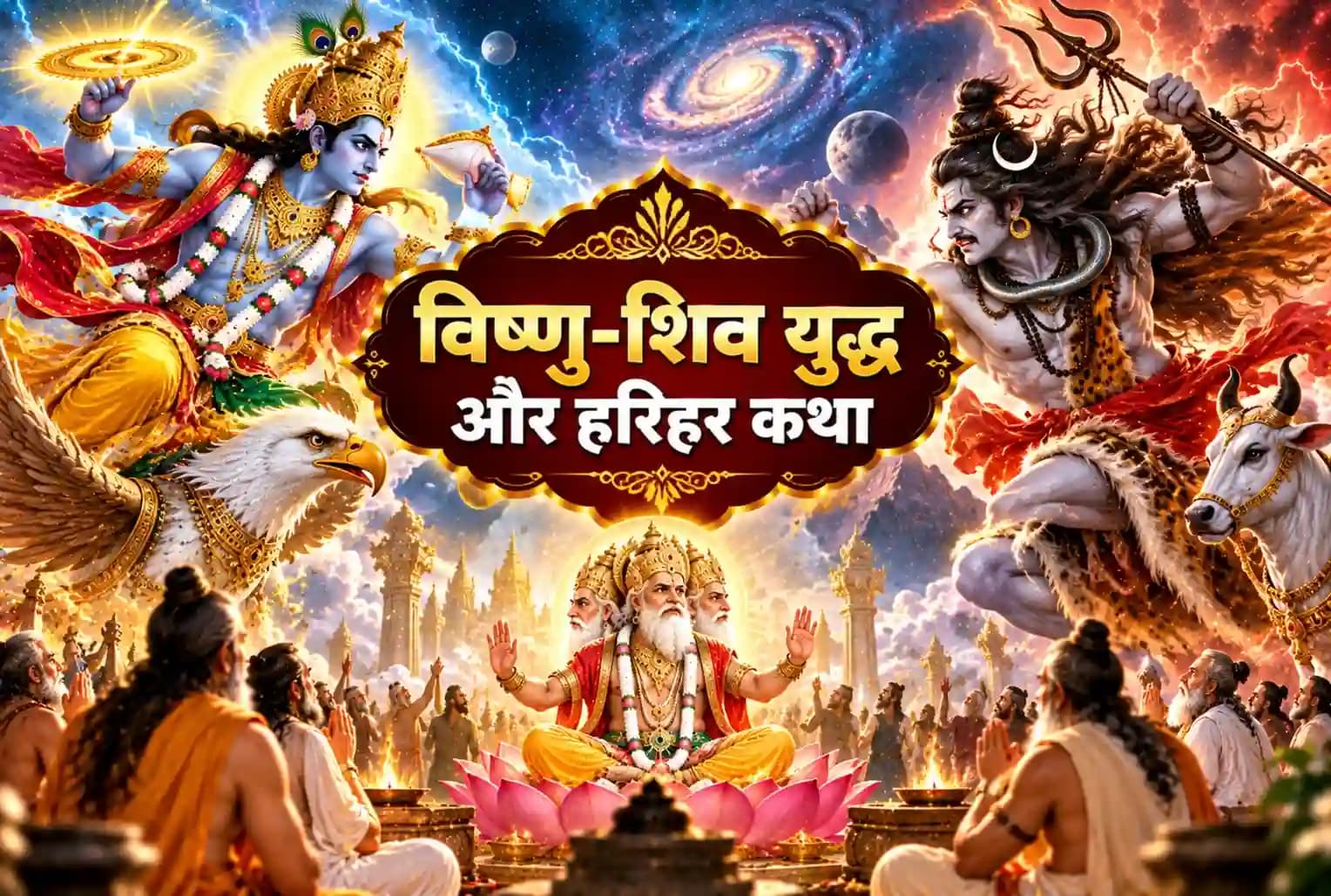 क्यों हुआ विष्णु और शिव में युद्ध ? भगवान विष्णु को हरी और शिव को हर का नाम किसने दिया था? 