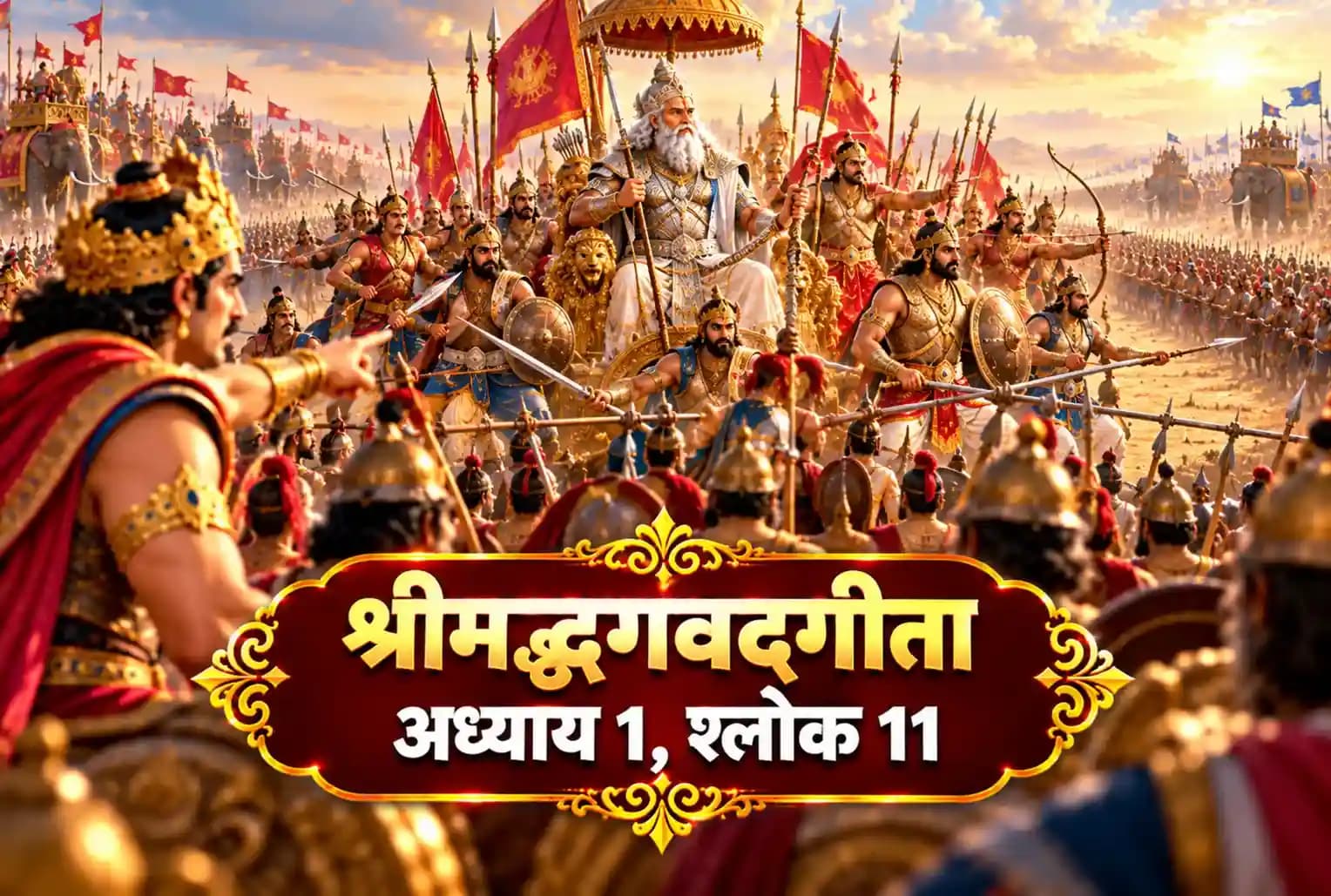 श्रीमद्भगवद्गीता, अध्याय 1, श्लोक 11 : दुर्योधन ने सभी योद्धाओं को भीष्म की रक्षा का आदेश क्यों दिया?