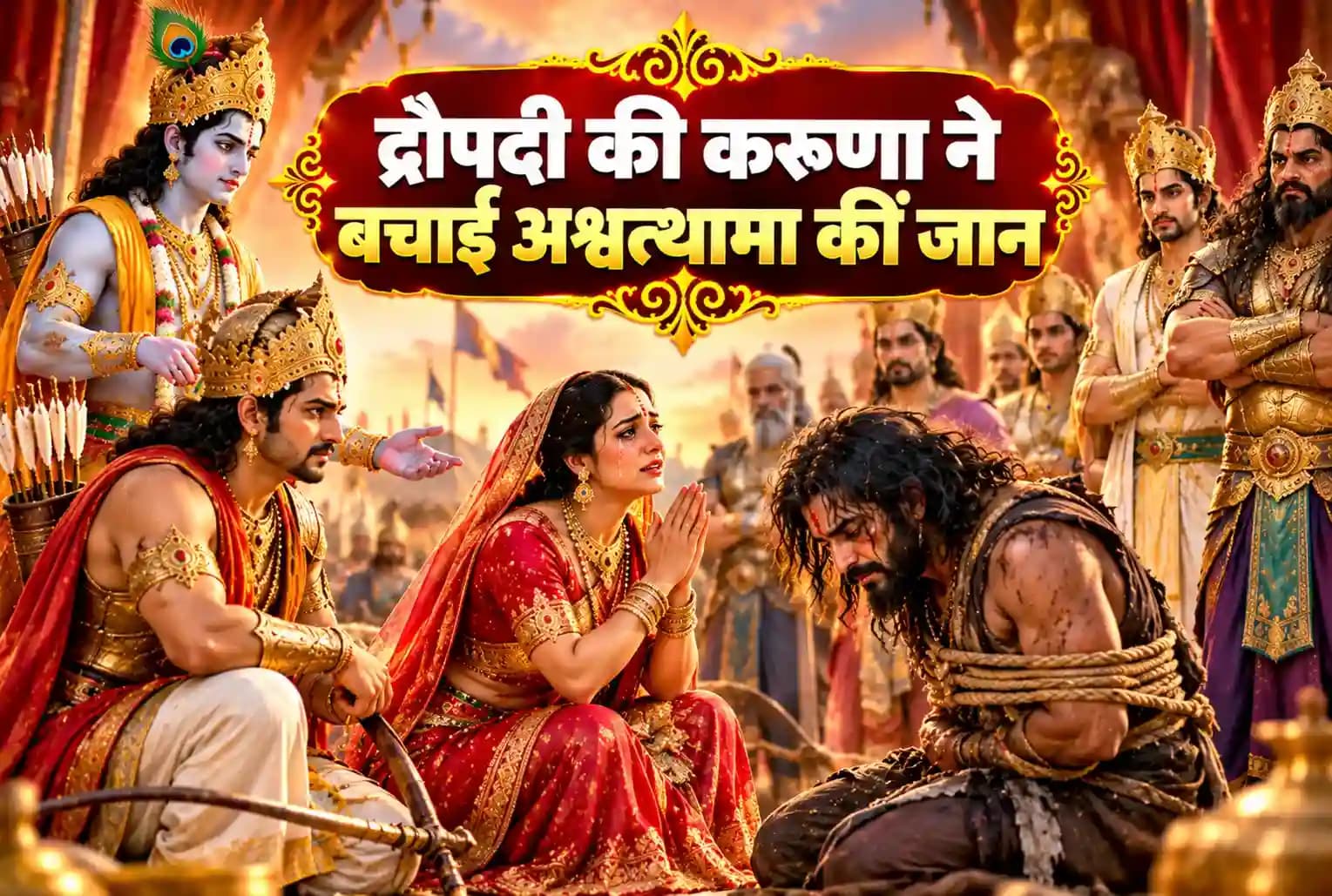 10 - द्रौपदी की करुणा ने कैसे बचाई अश्वत्थामा की जान? मार्मिक प्रसंग 