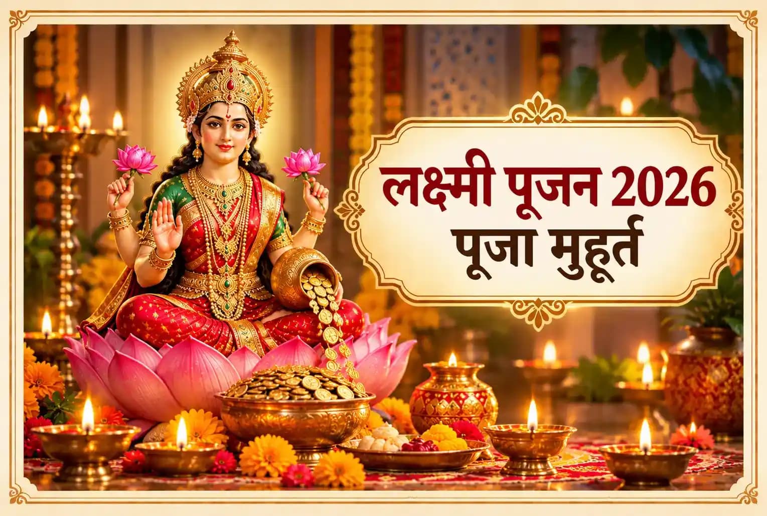 दीवाली 2026 पूजा मुहूर्त : 8 नवंबर को कब करें लक्ष्मी पूजा? जानें प्रदोष काल और वृषभ काल
