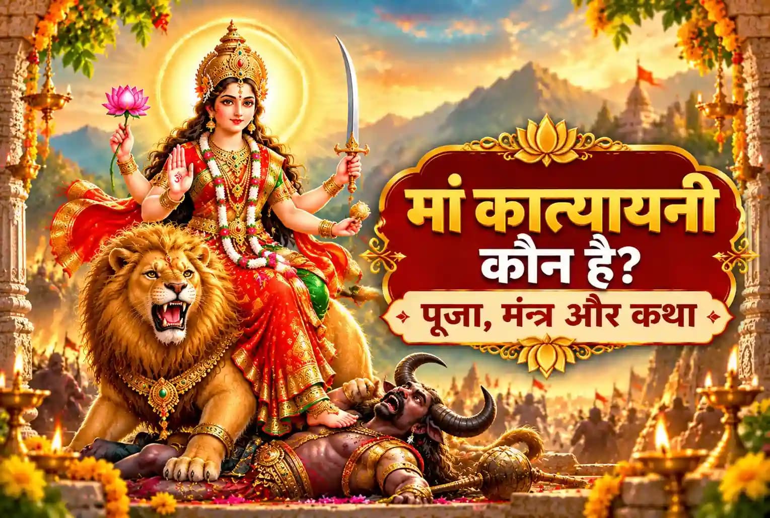 शारदीय नवरात्रि 2026 : मां कात्यायनी की पूजा कैसे करें? जानें मंत्र, भोग, विधि और शुभ मुहूर्त