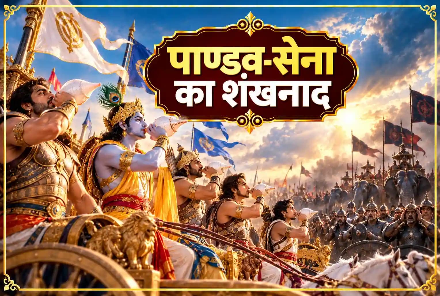 श्रीमद्भगवद्गीता, अध्याय 1, श्लोक 19 : पाण्डवों के शंखनाद से कौरवों के हृदय क्यों विदीर्ण हुए?
