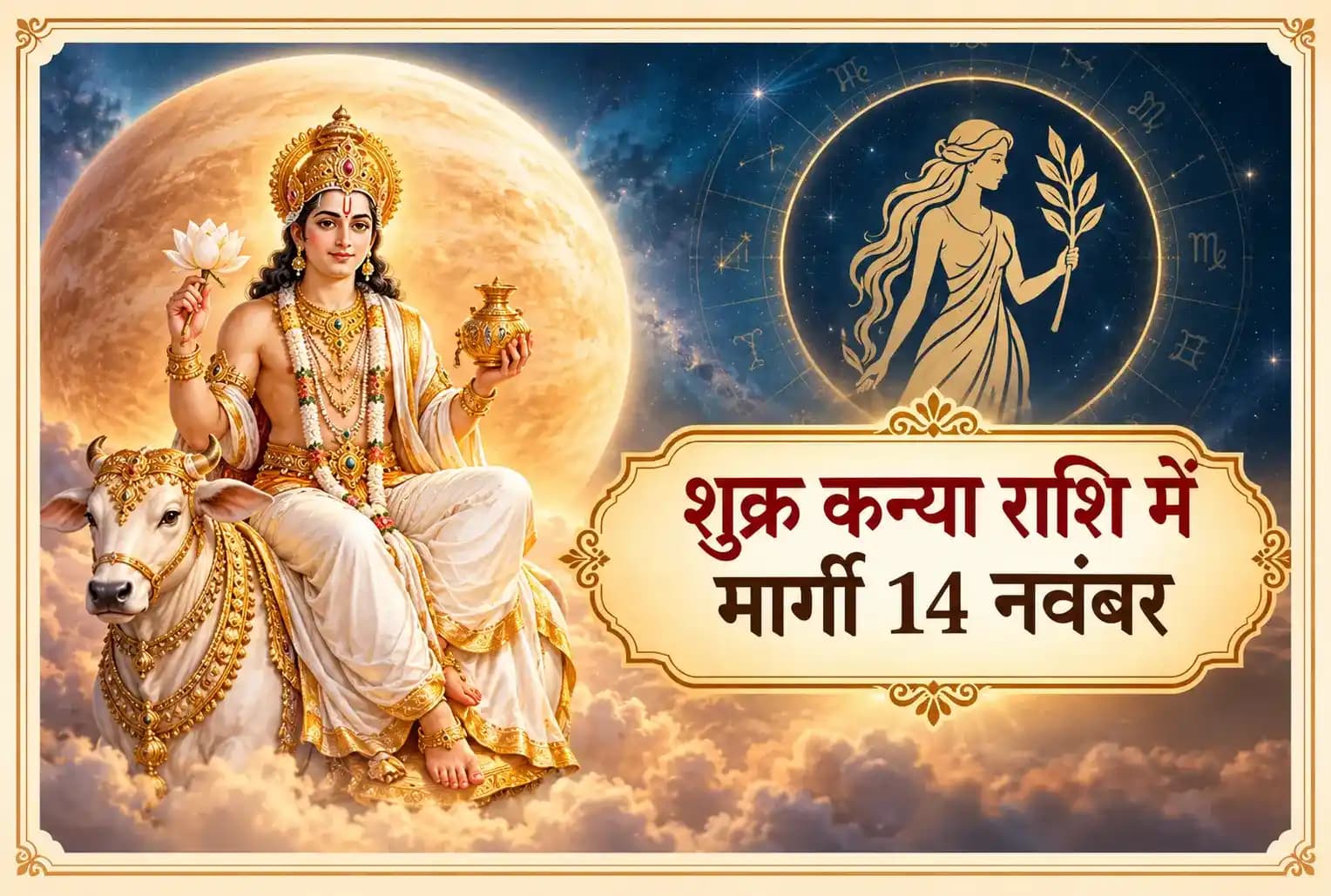 शुक्र कन्या राशि में मार्गी (14 नवंबर 2026) : 12 राशियों पर क्या होगा असर?