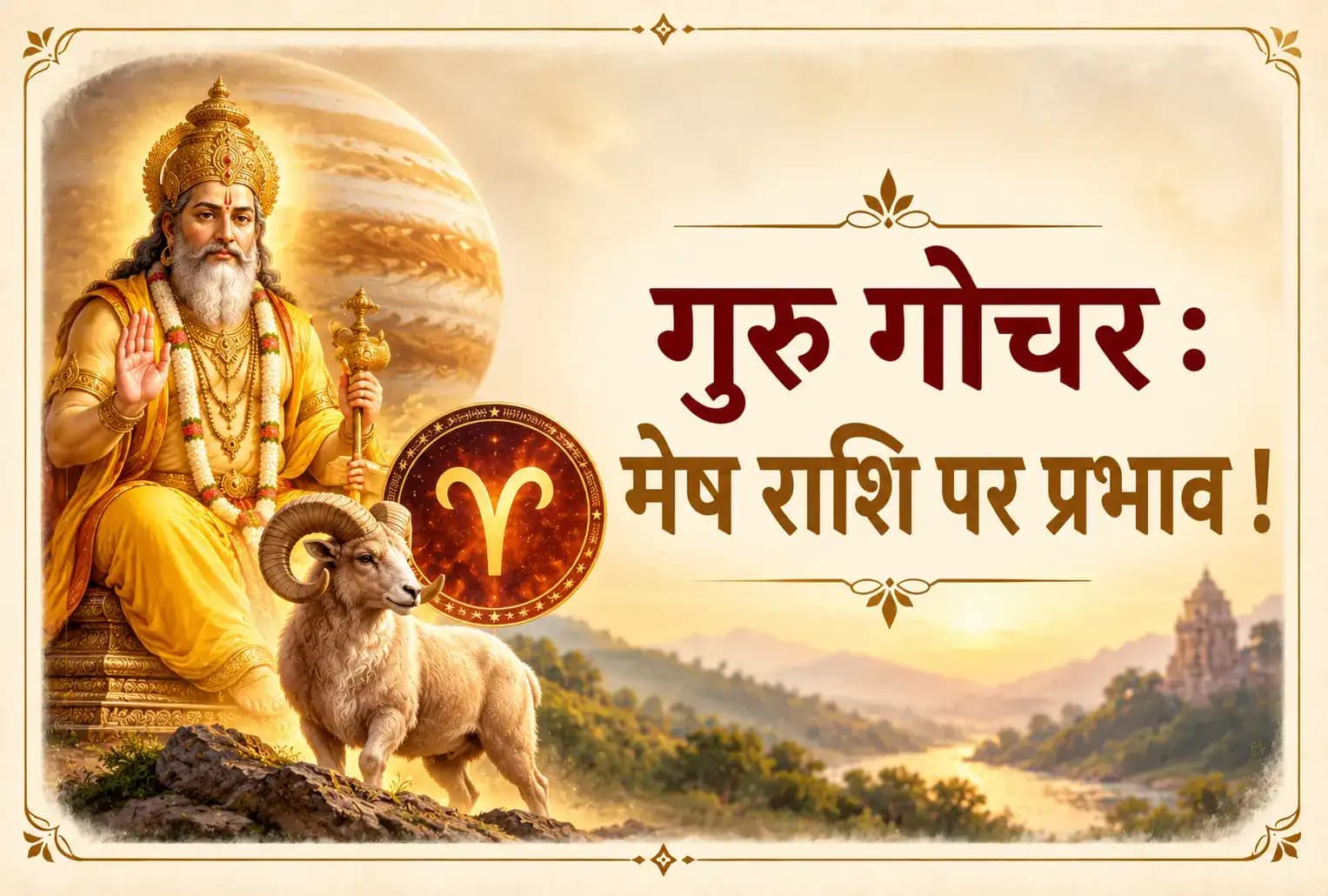 31 अक्टूबर को सिंह राशि में गुरु का गोचर : मेष राशि के जातकों पर क्या होगा इसका प्रभाव?