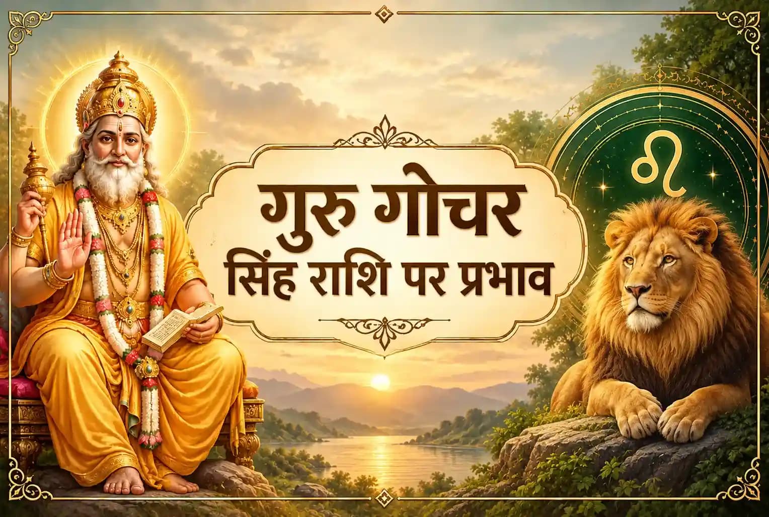 31 अक्टूबर को सिंह राशि में गुरु का गोचर : सिंह राशि के जातकों पर क्या होगा इसका प्रभाव?