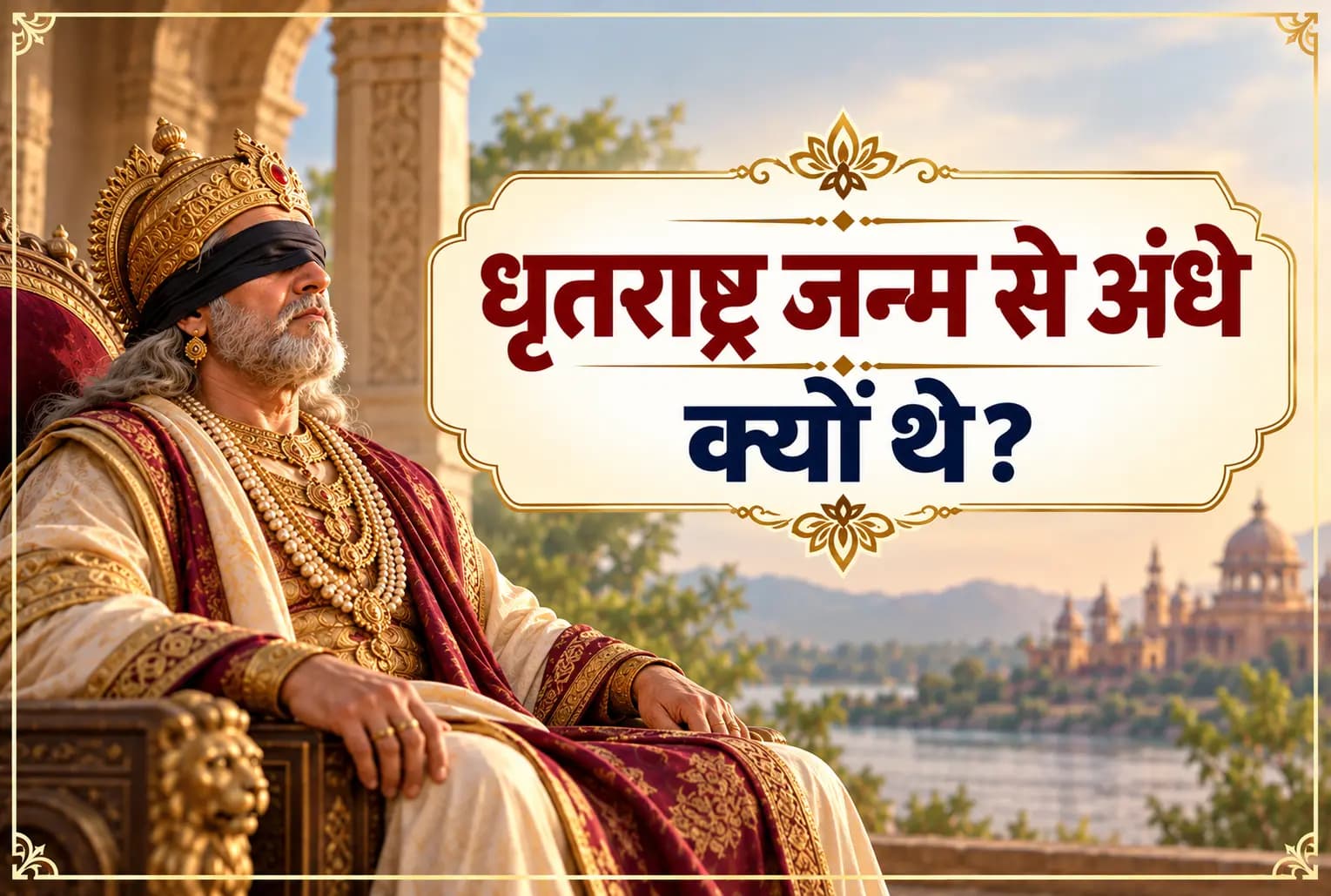 धृतराष्ट्र ने किस शाप के कारण खोये अपने 100 पुत्र ! जन्म से अंधे होने का कारण था एक कुकर्म ! जानिए