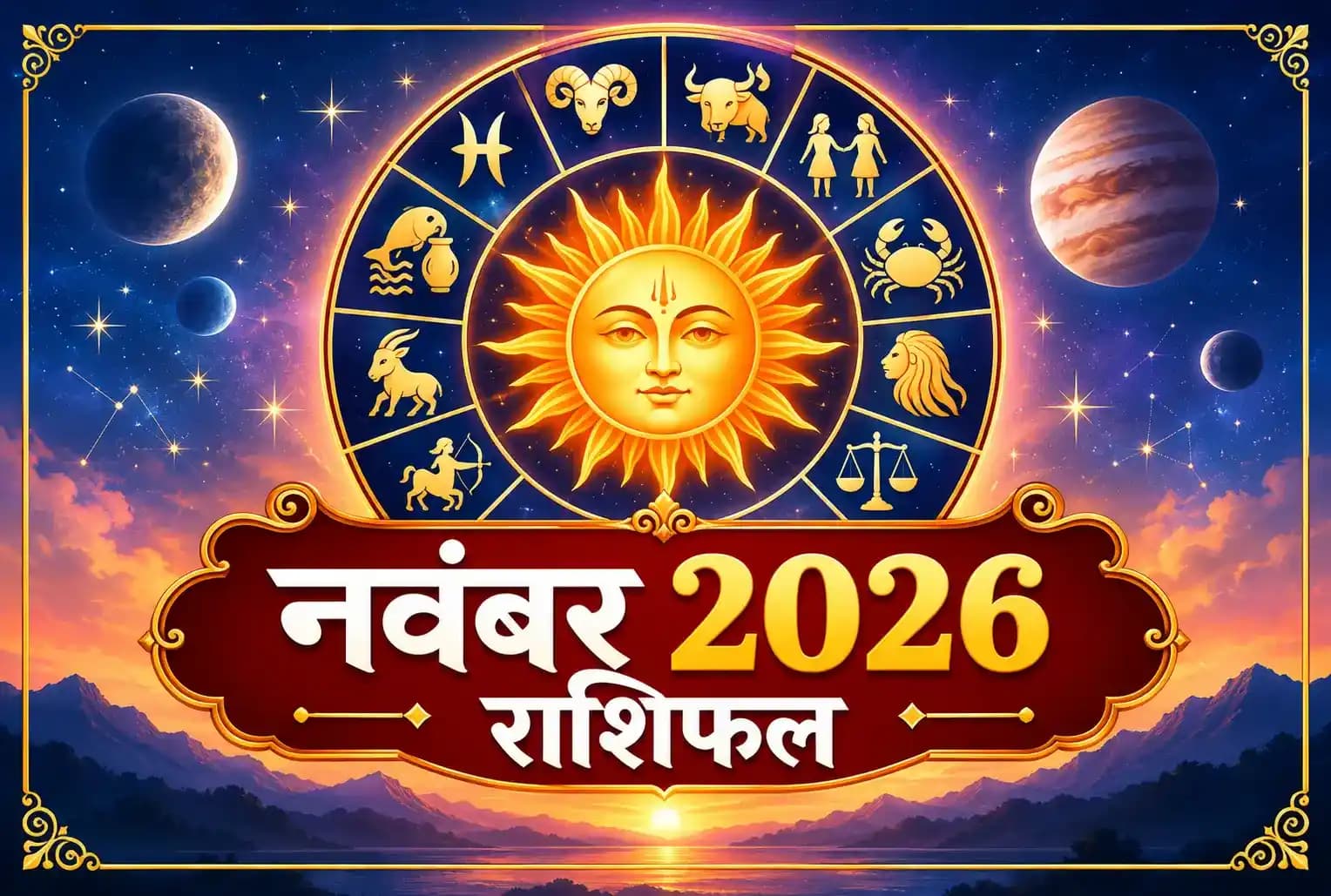 नवंबर 2026 मासिक राशिफल : मेष से मीन तक जानें किस राशि के लिए कैसा रहेगा महीना