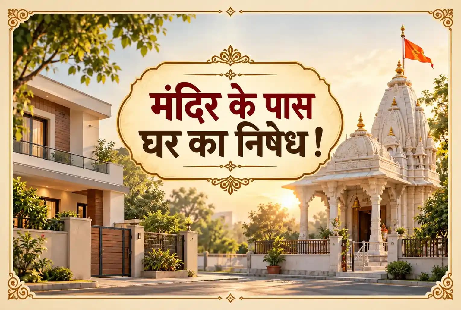 मंदिर के पास घर का निषेध क्यों? वास्तु के अनुसार जानिए क्या है वजह