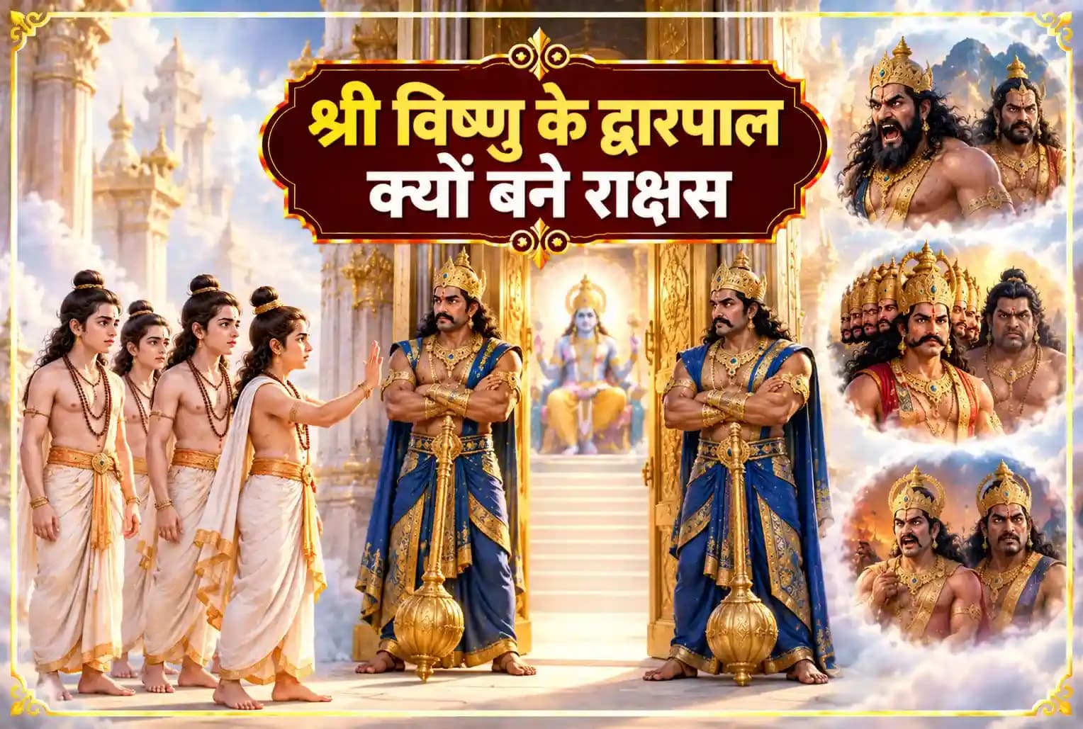 विष्णु के द्वारपाल जय-विजय को किसने दिया था शाप? तीन जन्मों तक क्यों बनना पड़ा राक्षस?