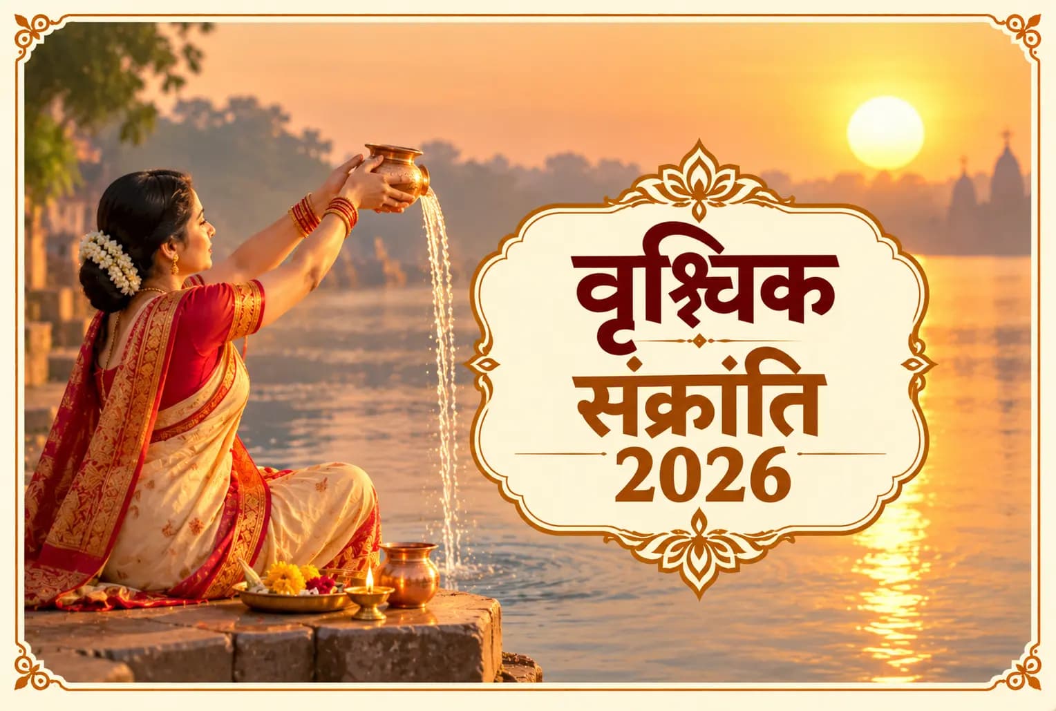 वृश्चिक संक्रांति 2026 कब है? जानें पुण्य काल, स्नान-दान और पूजा विधि