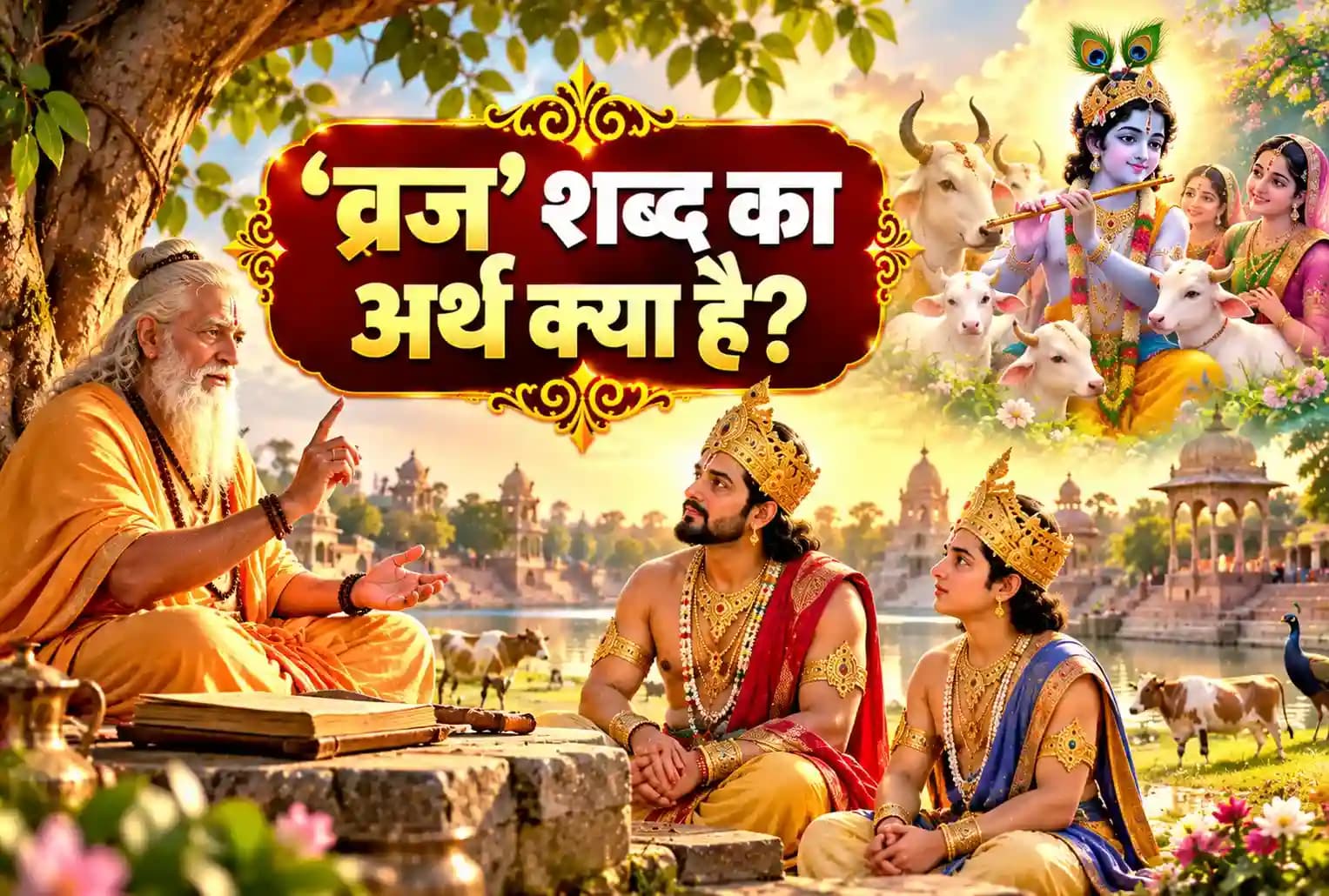 भागवत पुराण, प्रथम स्कंध (6) - महर्षि शाण्डिल्य ने परीक्षित और वज्रनाभ को बताया व्रजभूमि का रहस्य ! ‘व्रज’ शब्द का अर्थ क्या है?