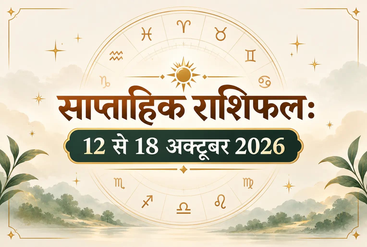 12 से 18 अक्टूबर का साप्ताहिक राशिफल : जानें 12 राशियों का हाल