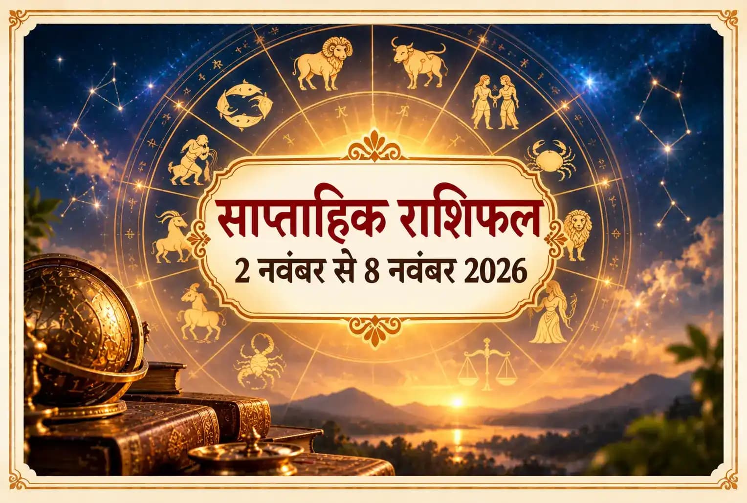 साप्ताहिक राशिफल 2 नवंबर से 8 नवंबर 2026: जानें 12 राशियों के लिए कैसा रहेगा यह सप्ताह!