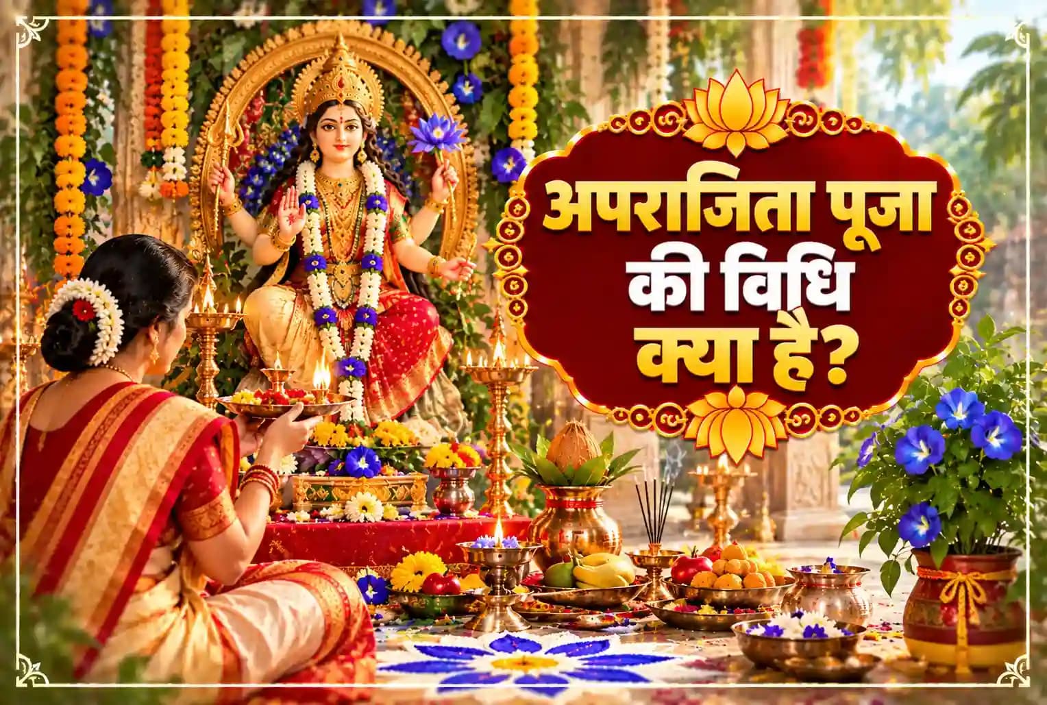 दशहरा 2026 पर अपराजिता पूजा कब और कैसे करें? जानें सही विधि और मंत्र