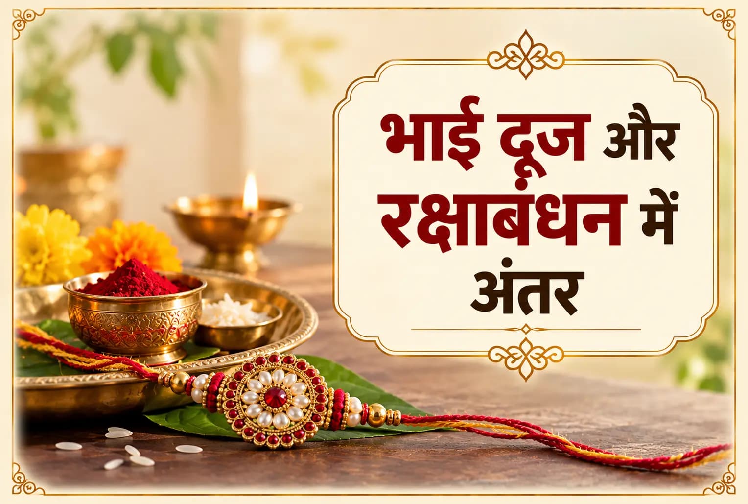 भाई दूज 2026 विशेष : तिलक और राखी में क्या फर्क है? जानें भाई दूज और रक्षाबंधन की पूरी जानकारी
