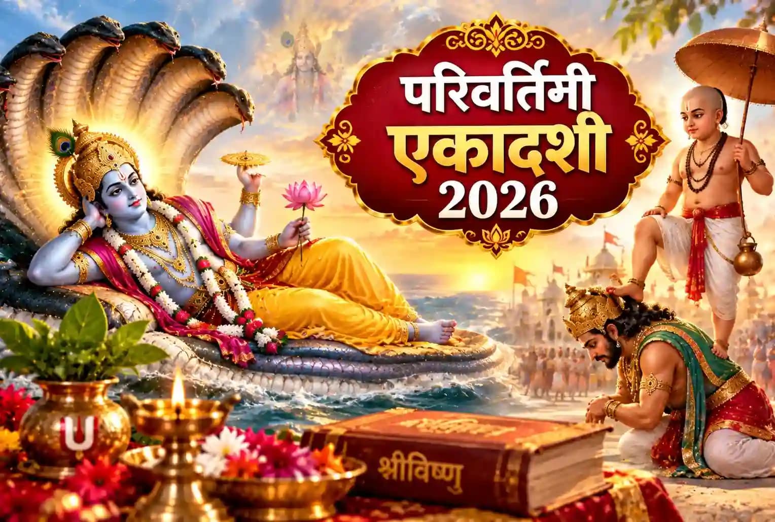परिवर्तिनी एकादशी 2026 : भगवान विष्णु क्यों बदलते हैं करवट? जानें पूजा विधि और वामन अवतार की कथा