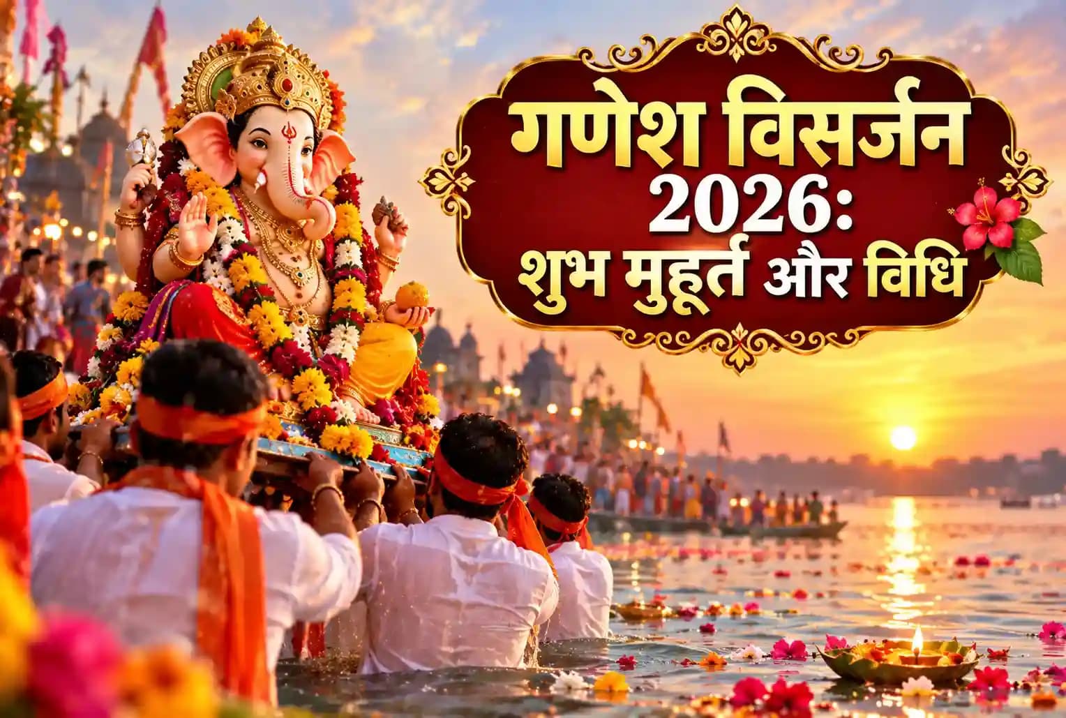 गणेश विसर्जन 2026: 25 सितंबर को बप्पा को देंगे विदाई, जानें शुभ मुहूर्त और पूरी विधि