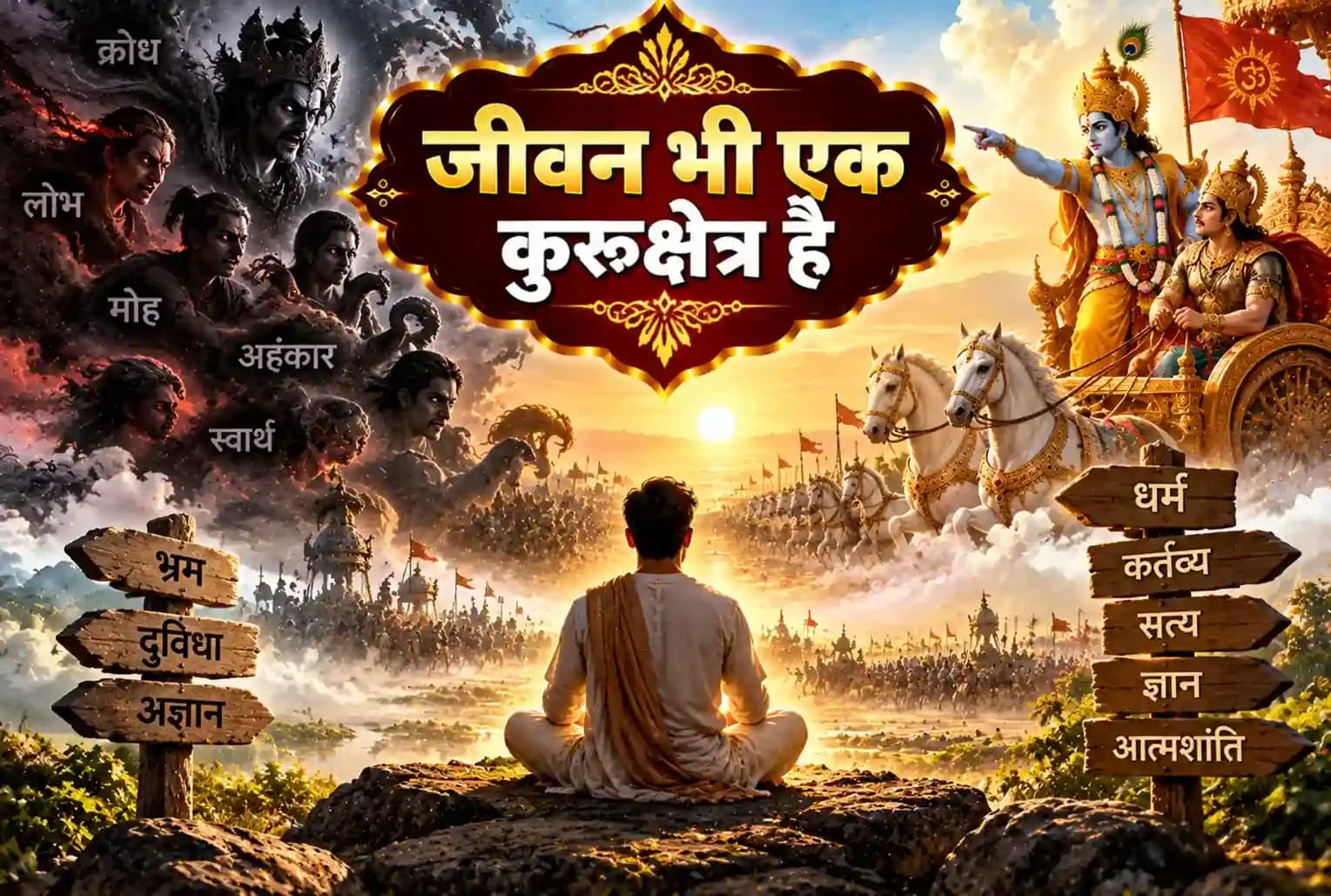 कुरुक्षेत्र केवल युद्धभूमि नहीं, जीवन का प्रतीक क्यों है? जानिए भगवद्गीता का गहरा संदेश