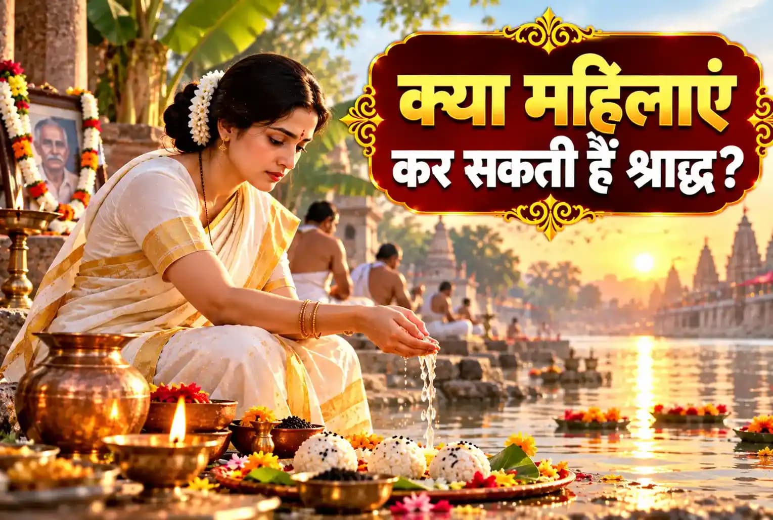 क्या महिलाएं कर सकती हैं श्राद्ध, तर्पण और पिंडदान? जानें गरुड़ पुराण का विधान