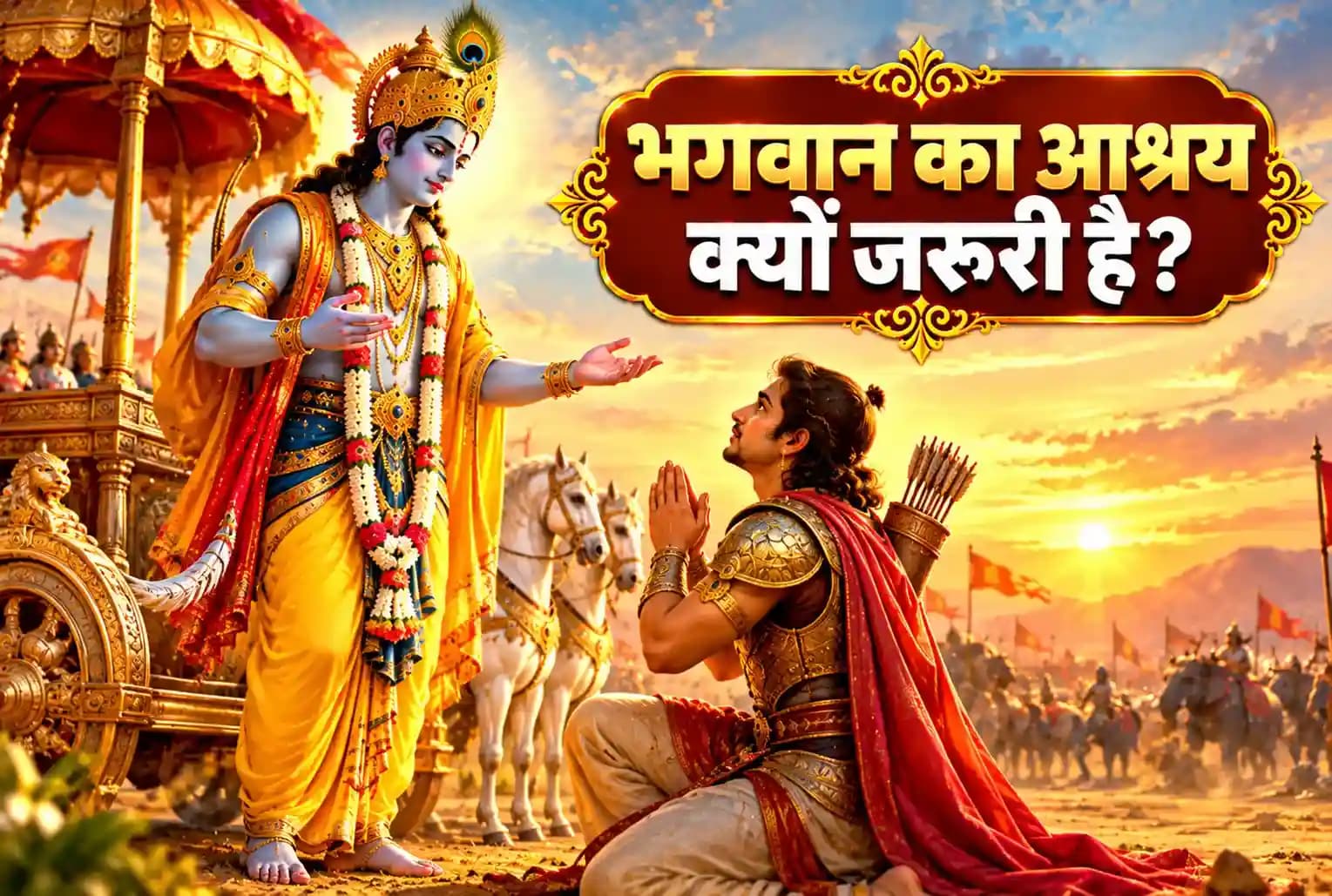 जब मनुष्य भगवान का आश्रय लेता है, तब जीवन में क्या बदलता है?