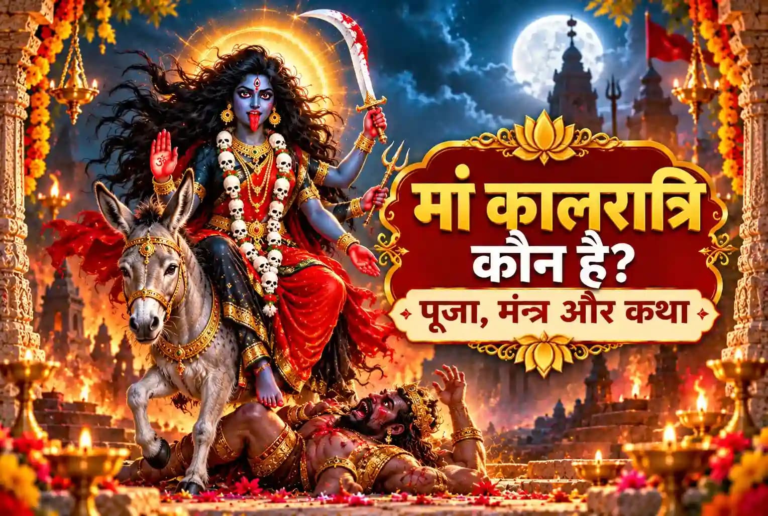 शारदीय नवरात्रि 2026 : मां कालरात्रि की पूजा कैसे करें? जानें मंत्र, भोग, विधि और धार्मिक महत्व