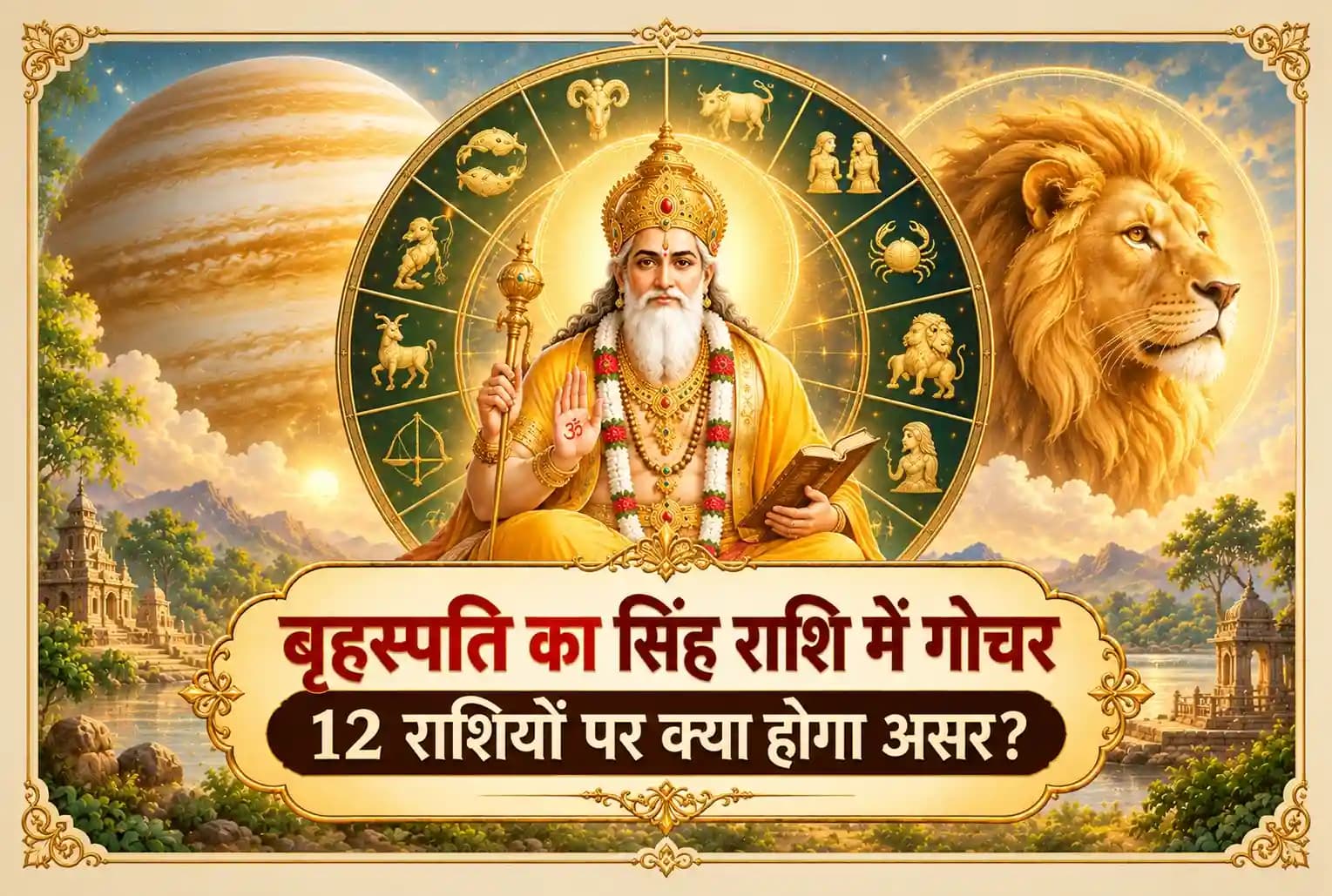 31 अक्टूबर को बृहस्पति का सिंह राशि में गोचर : 12 राशियों पर क्या होगा असर?
