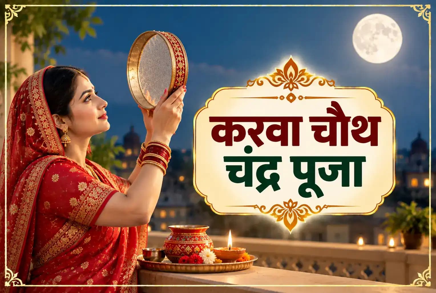 करवा चौथ 2026 : चंद्रमा की पूजा क्यों की जाती है? जानें धार्मिक मान्यता और महत्व