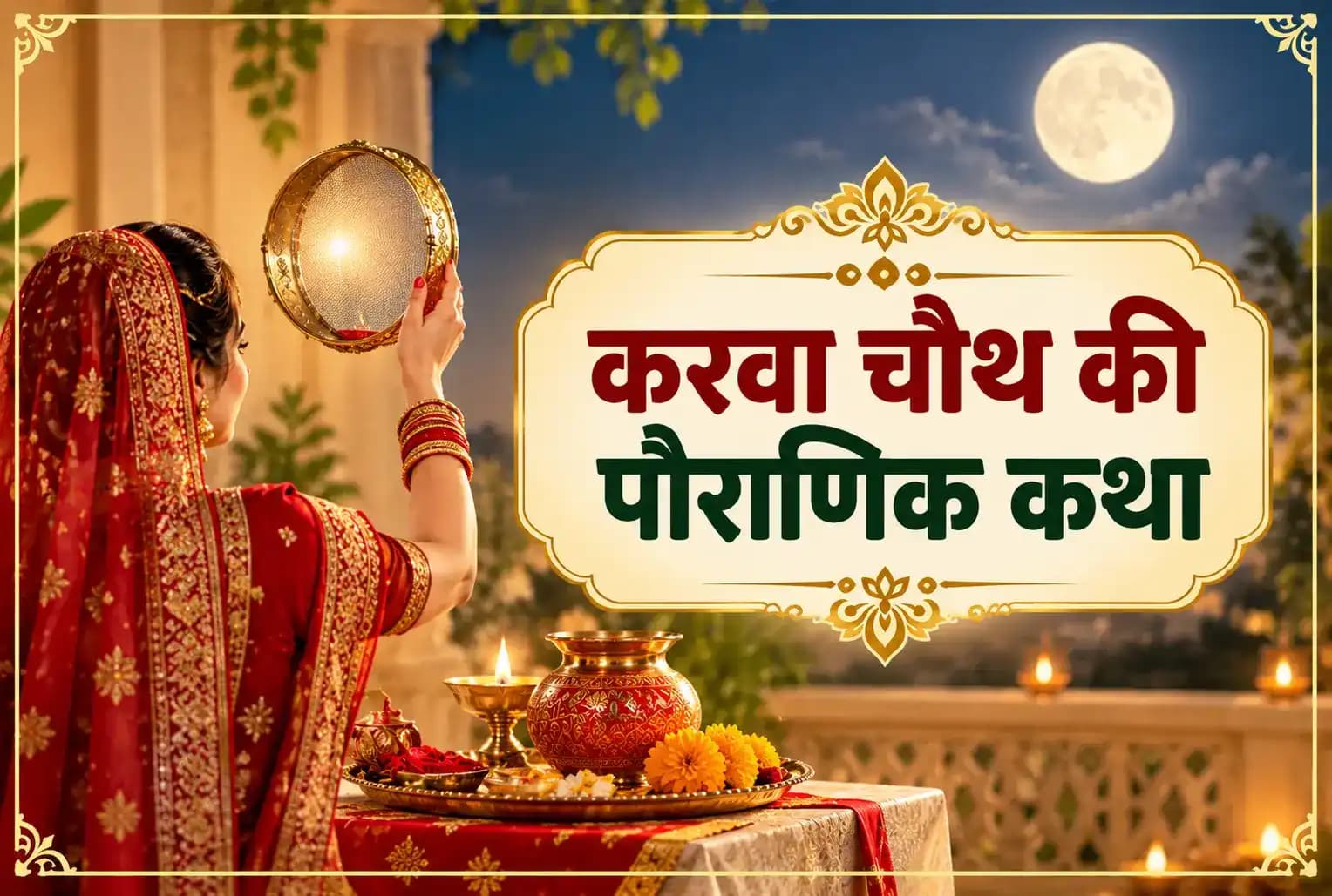 करवा चौथ पर क्यों सुनाई जाती है वीरवती की कथा? जानें पूजा सामग्री