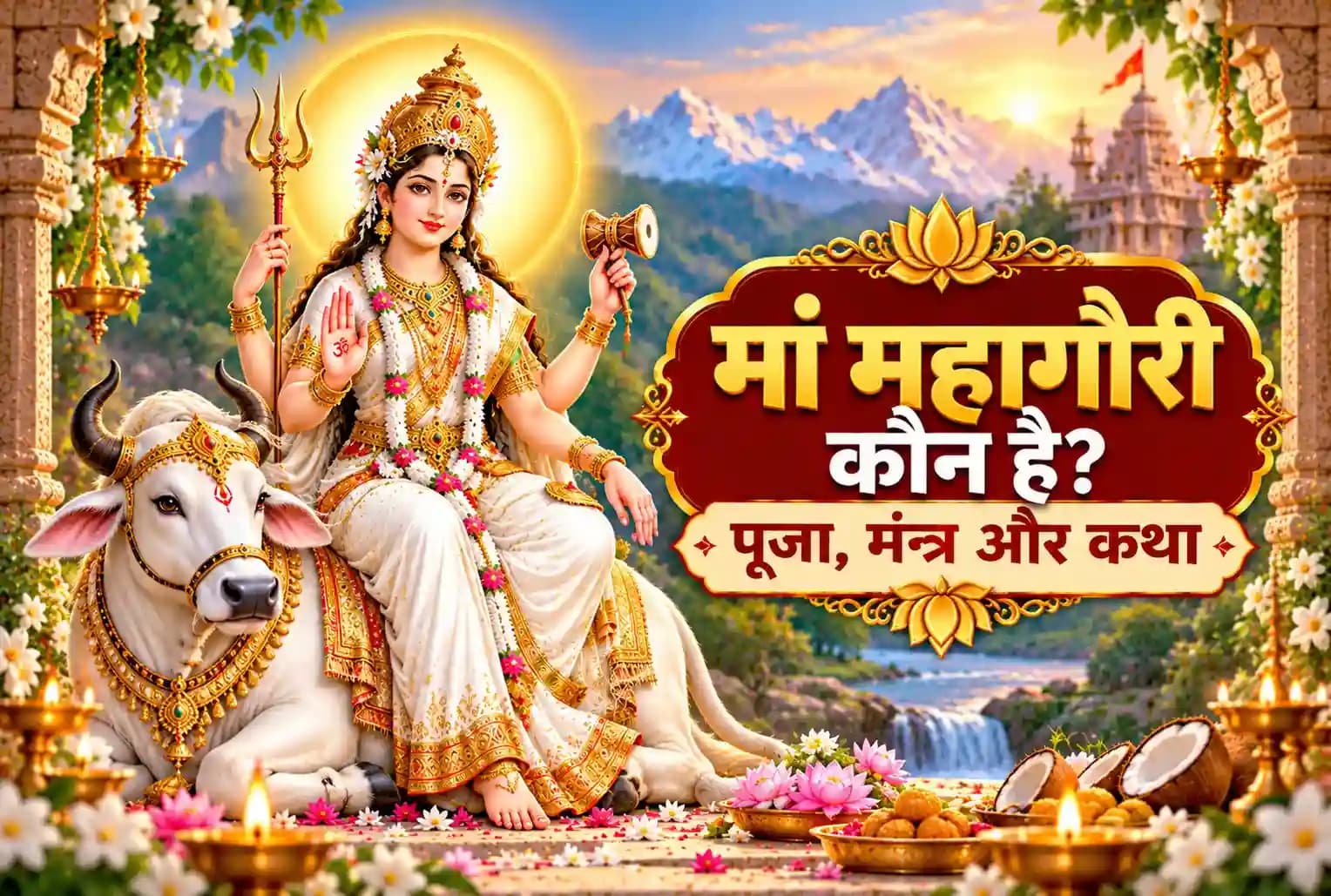 शारदीय नवरात्रि 2026 : मां महागौरी की पूजा कैसे करें? जानें मंत्र, भोग, विधि और शुभ मुहूर्त