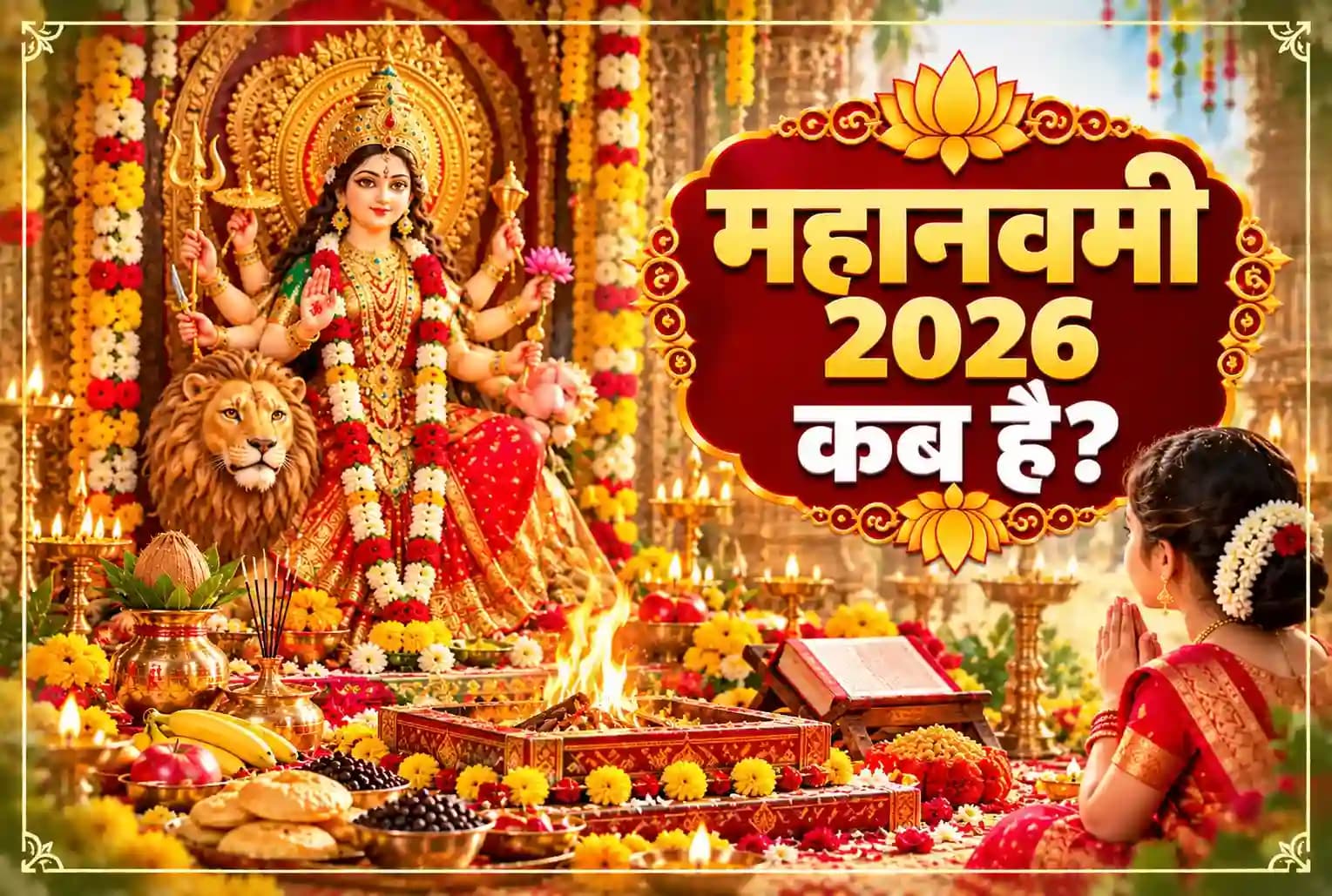शारदीय नवरात्रि 2026 : दुर्गा नवमी कब मनाई जाएगी? जानें नवमी तिथि, हवन और व्रत पारण का समय