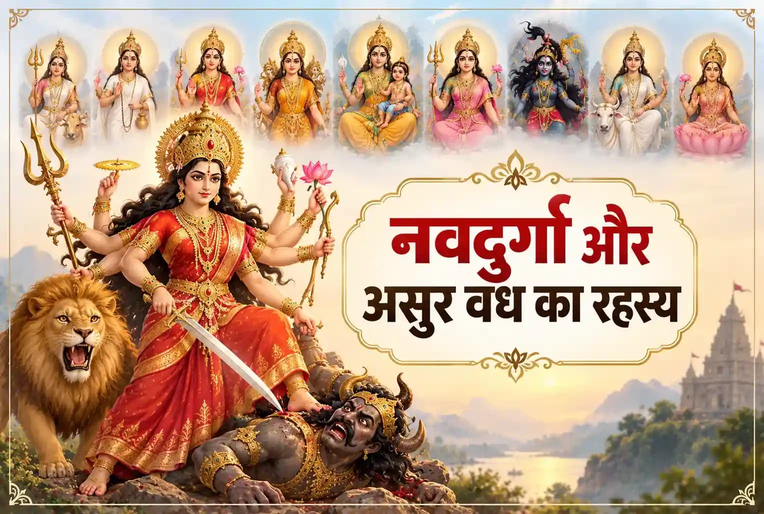 शैलपुत्री से सिद्धिदात्री तक, जानें नवदुर्गा और असुरों के संहार की कथा