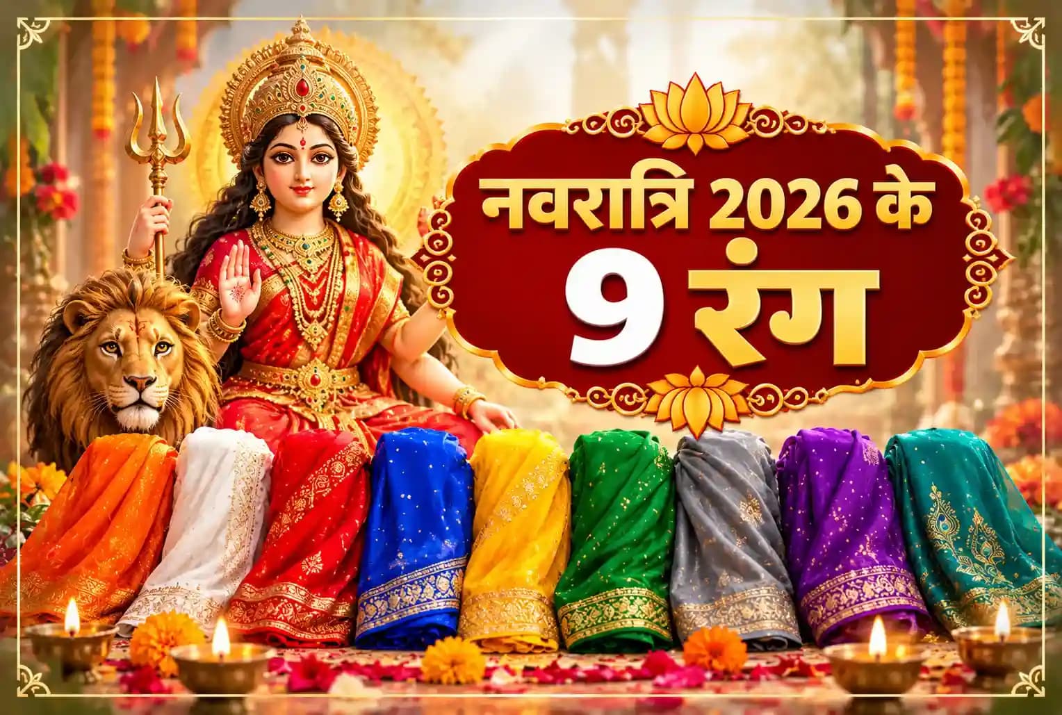 शारदीय नवरात्रि 2026 : किस दिन कौन सा रंग पहनें? जानें 9 दिनों की पूरी लिस्ट