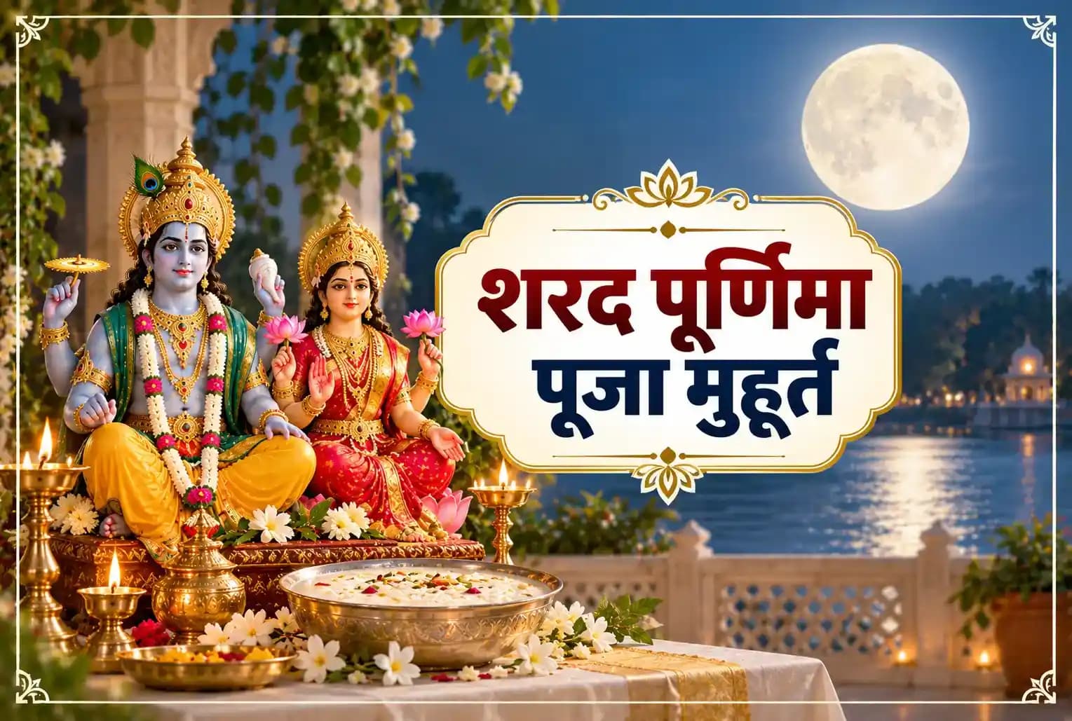 शरद पूर्णिमा 2026 कब है? जानें पूजा मुहूर्त, चंद्रोदय समय और व्रत विधि