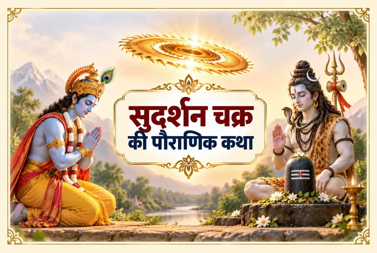 विष्णु का सुदर्शन चक्र उन्हें कैसे प्राप्त हुआ? विष्णु ने किसे की अपनी एक आँख अर्पित?