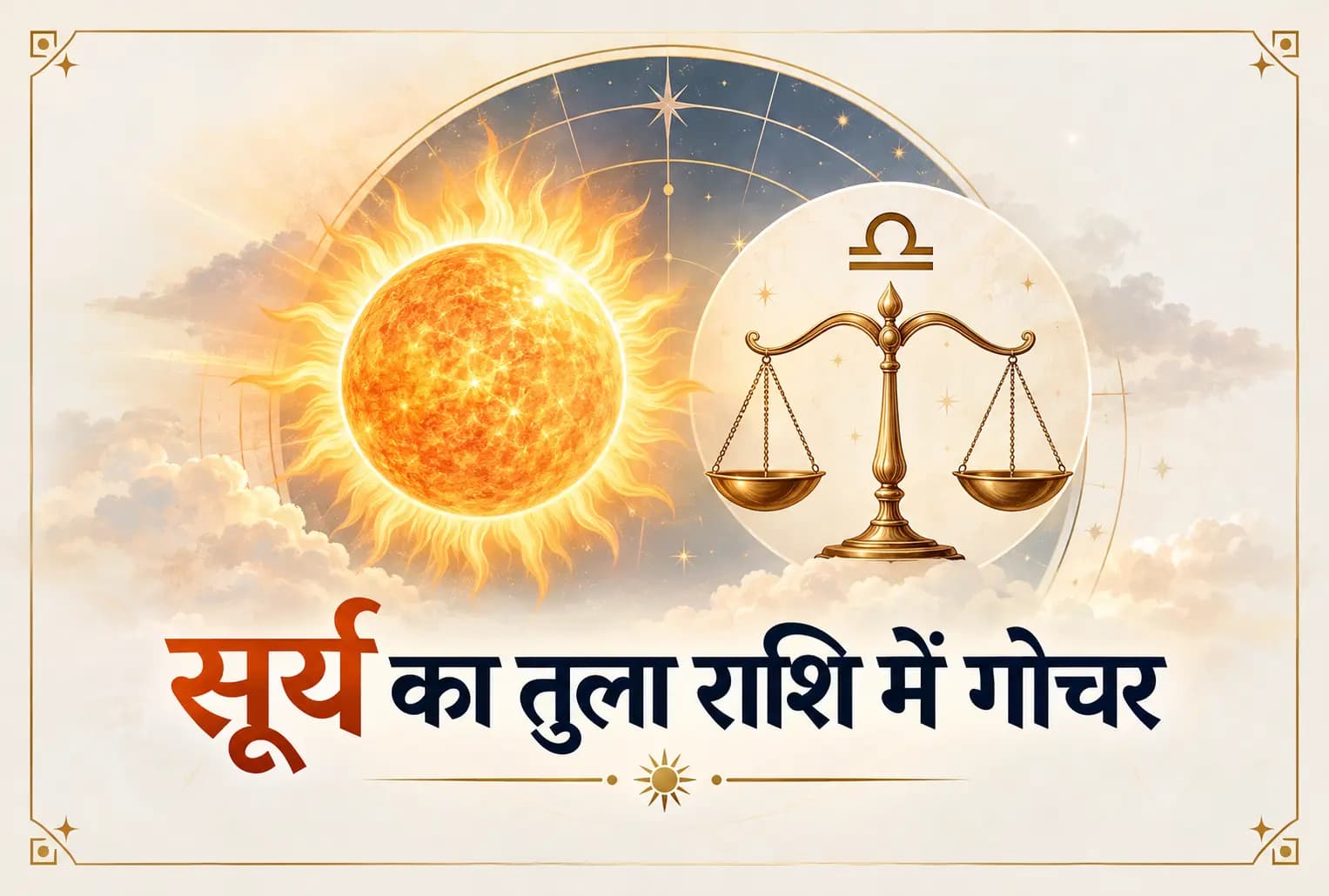 सूर्य गोचर 2026: तुला में नीच होंगे सूर्य, 12 राशियों का हाल