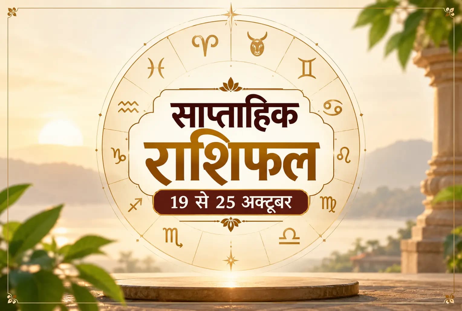 साप्ताहिक राशिफल 19 से 25 अक्टूबर 2026 : जानें 12 राशियों के लिए कैसा रहेगा यह सप्ताह